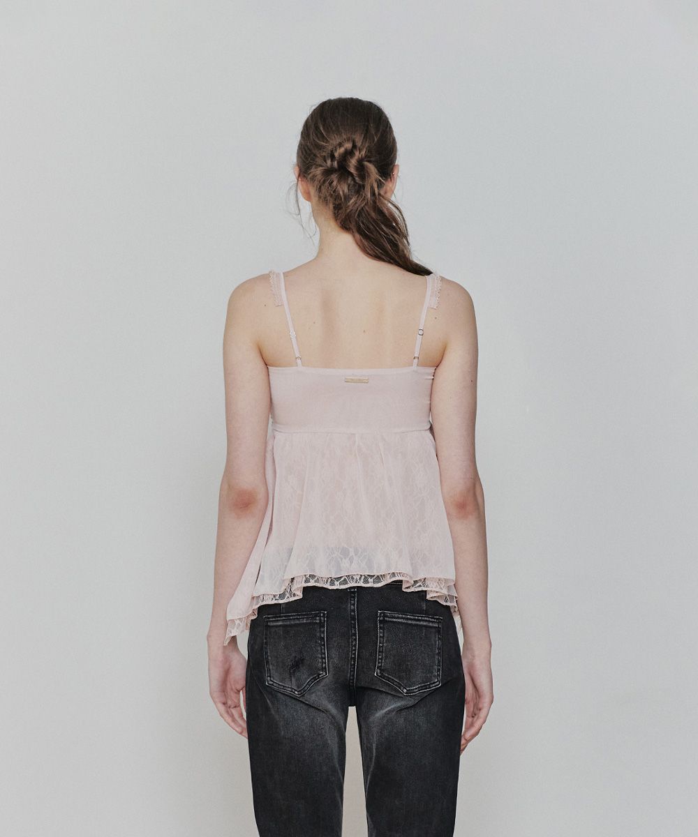 MUSINSA | PAINORPLEASURE ROSE SHIRRING TOP pink