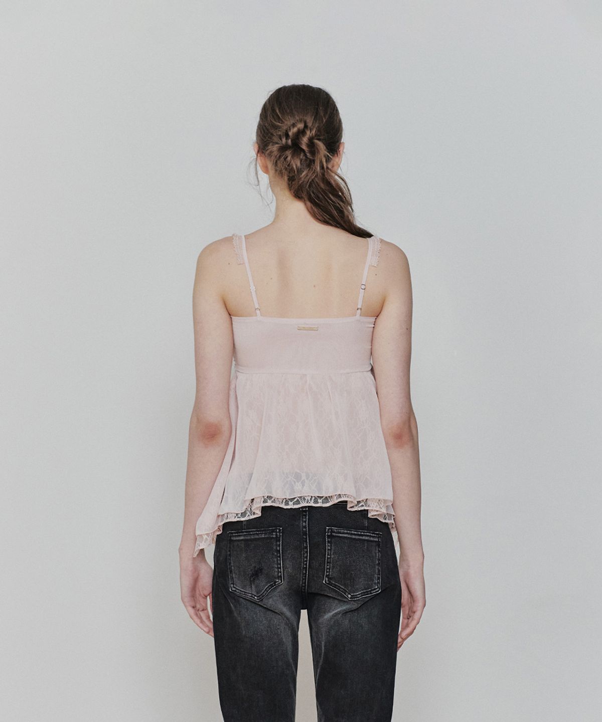 페인오어플레져(PAINORPLEASURE) ROSE SHIRRING TOP pink