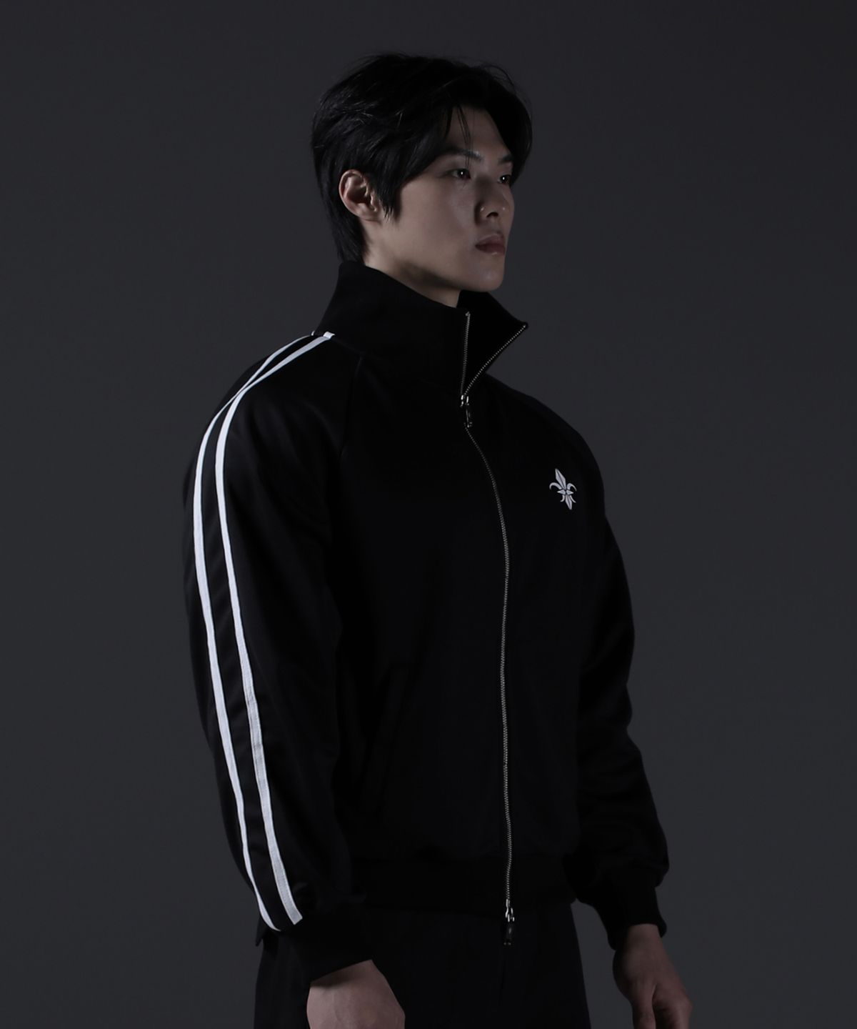 카미드(CARMID) 노블 레터링 져지 라인 트랙탑