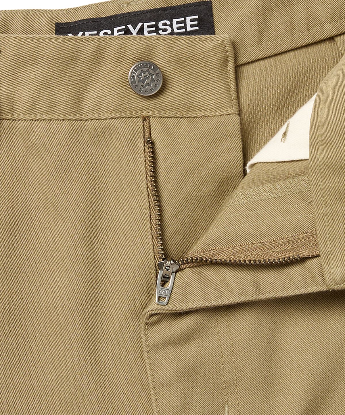 예스아이씨(YESEYESEE) Side Stripe Work Pants Beige