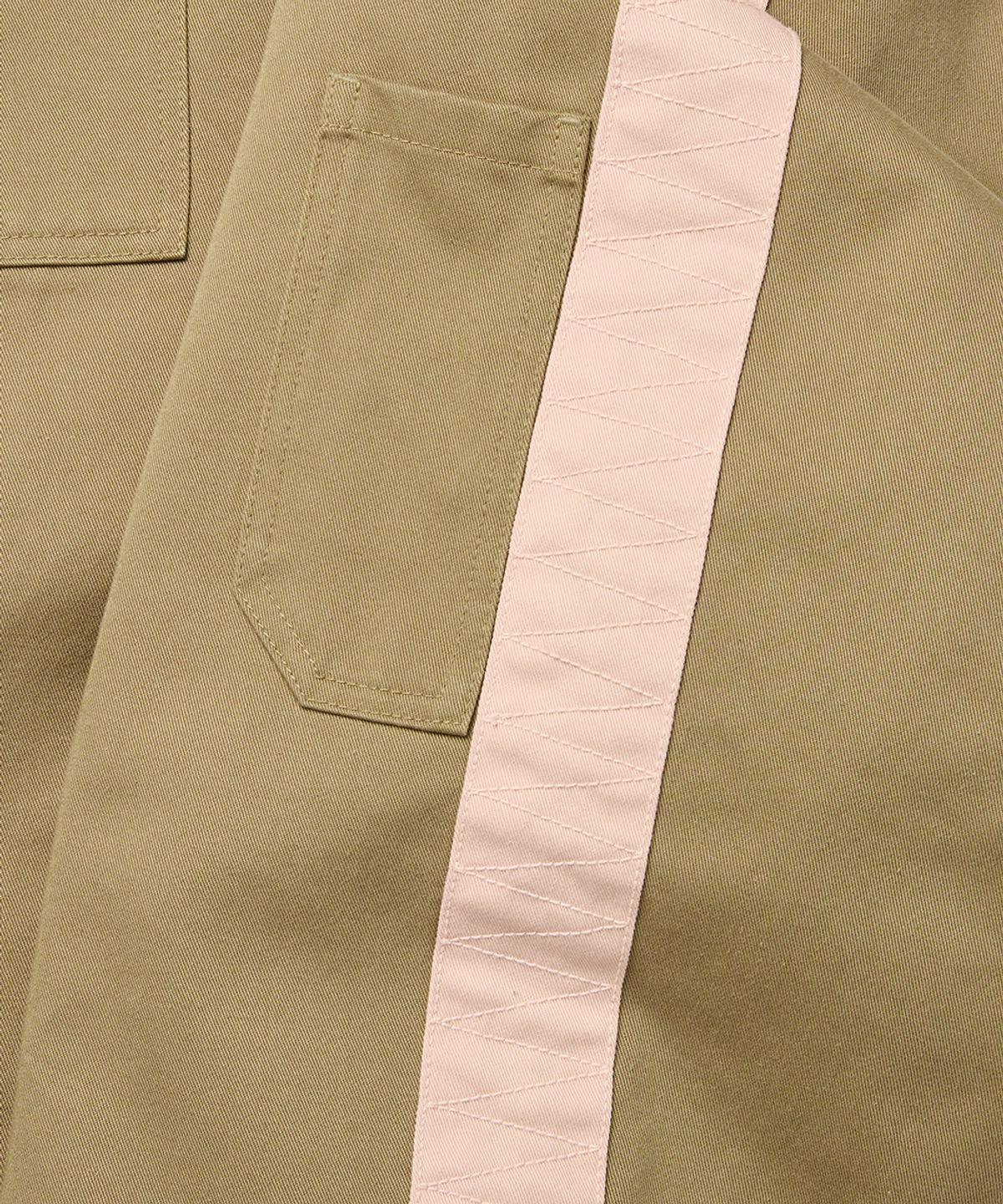 예스아이씨(YESEYESEE) Side Stripe Work Pants Beige
