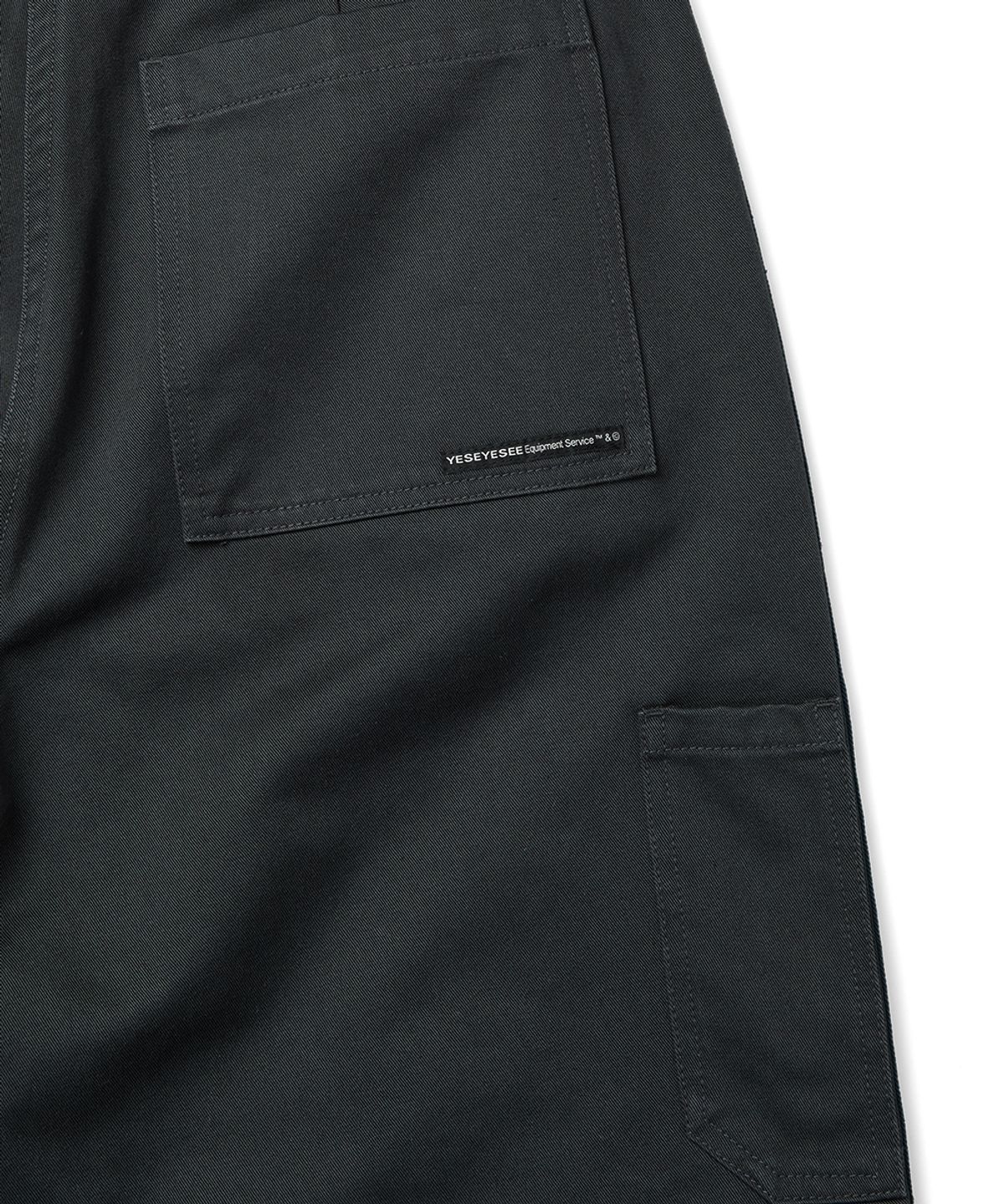 예스아이씨(YESEYESEE) Side Stripe Work Pants Charcoal