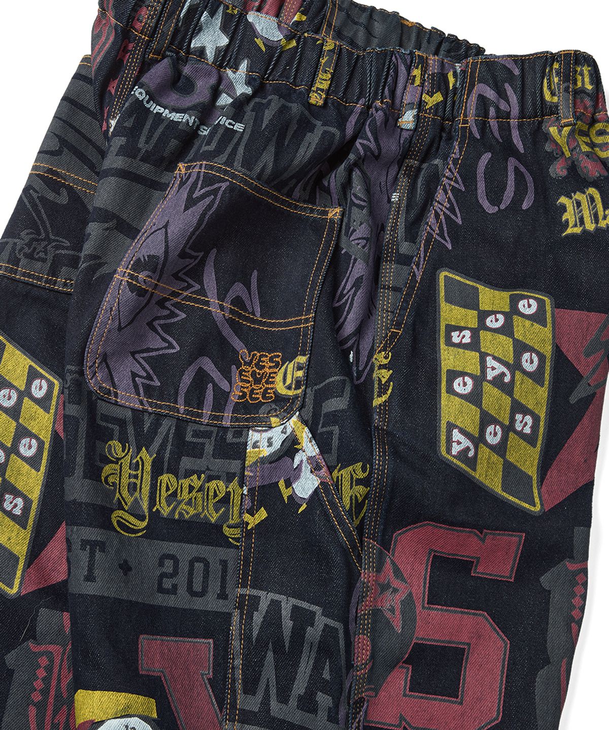 예스아이씨(YESEYESEE) Comfy Denim Carpenter Pants Multi