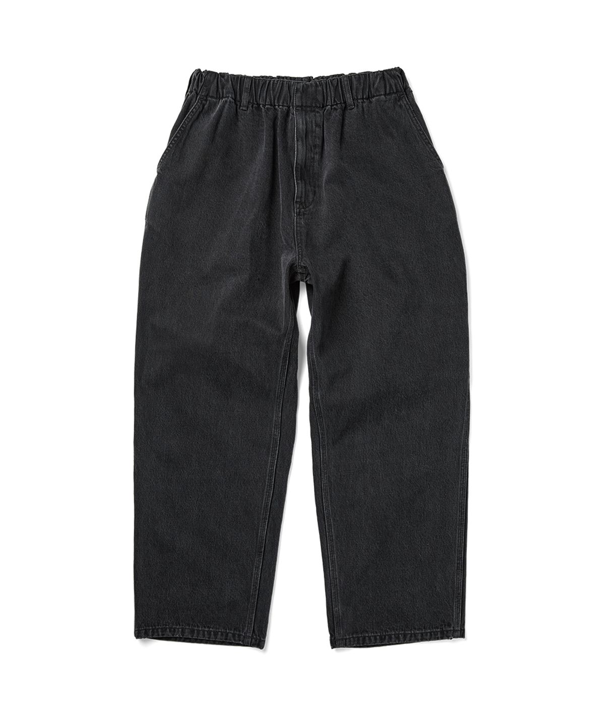 예스아이씨(YESEYESEE) Comfy Denim Carpenter Pants Black