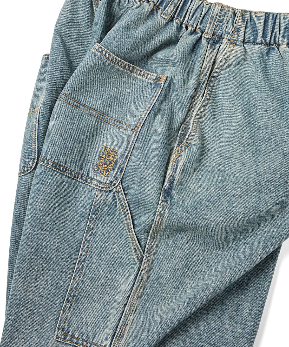 예스아이씨(YESEYESEE) Comfy Denim Carpenter Pants Light Indigo