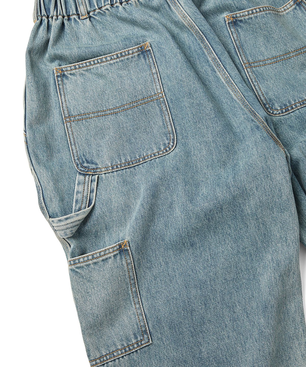 예스아이씨(YESEYESEE) Comfy Denim Carpenter Pants Light Indigo