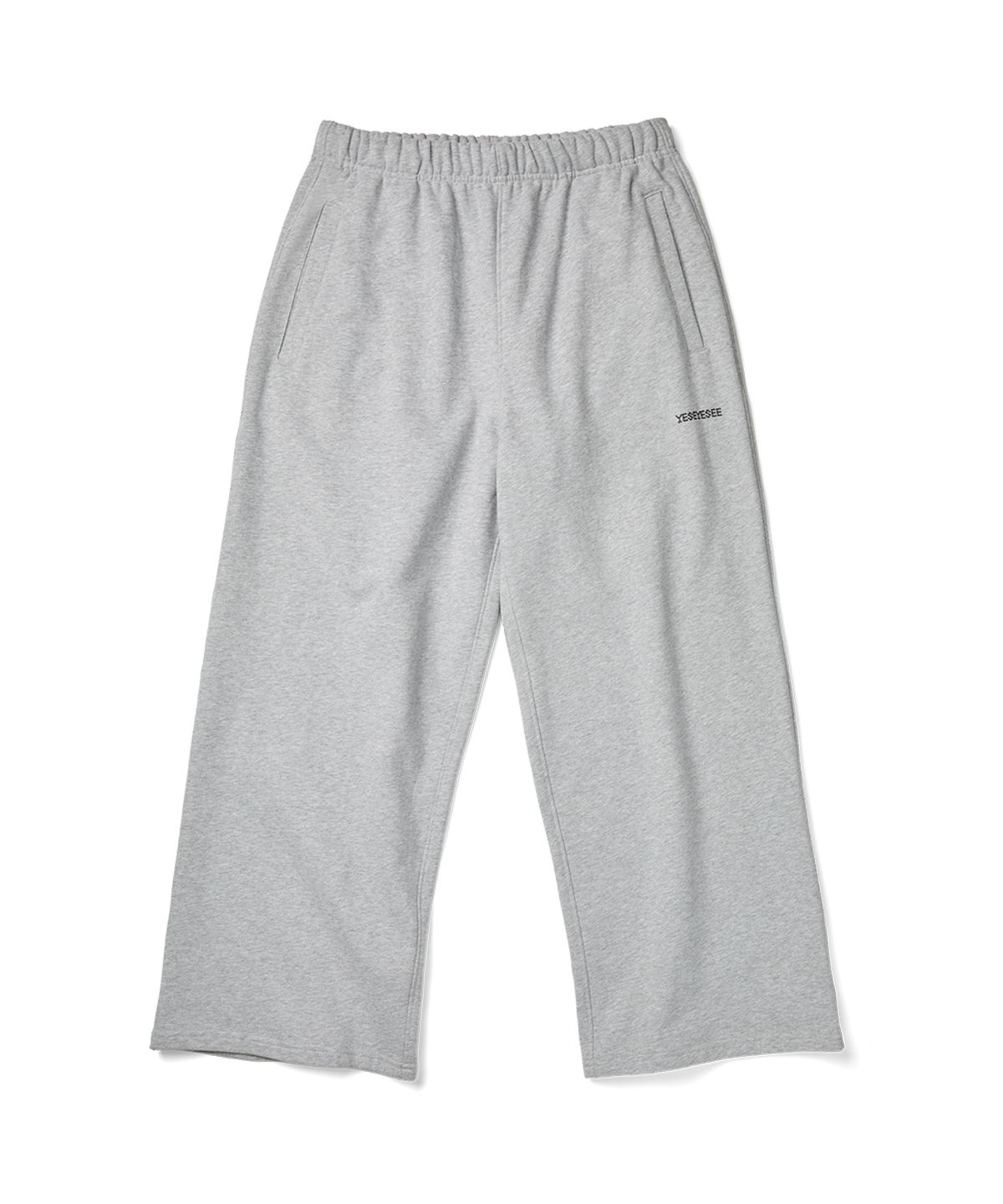 예스아이씨(YESEYESEE) C-Logo Straight Sweatpants Grey