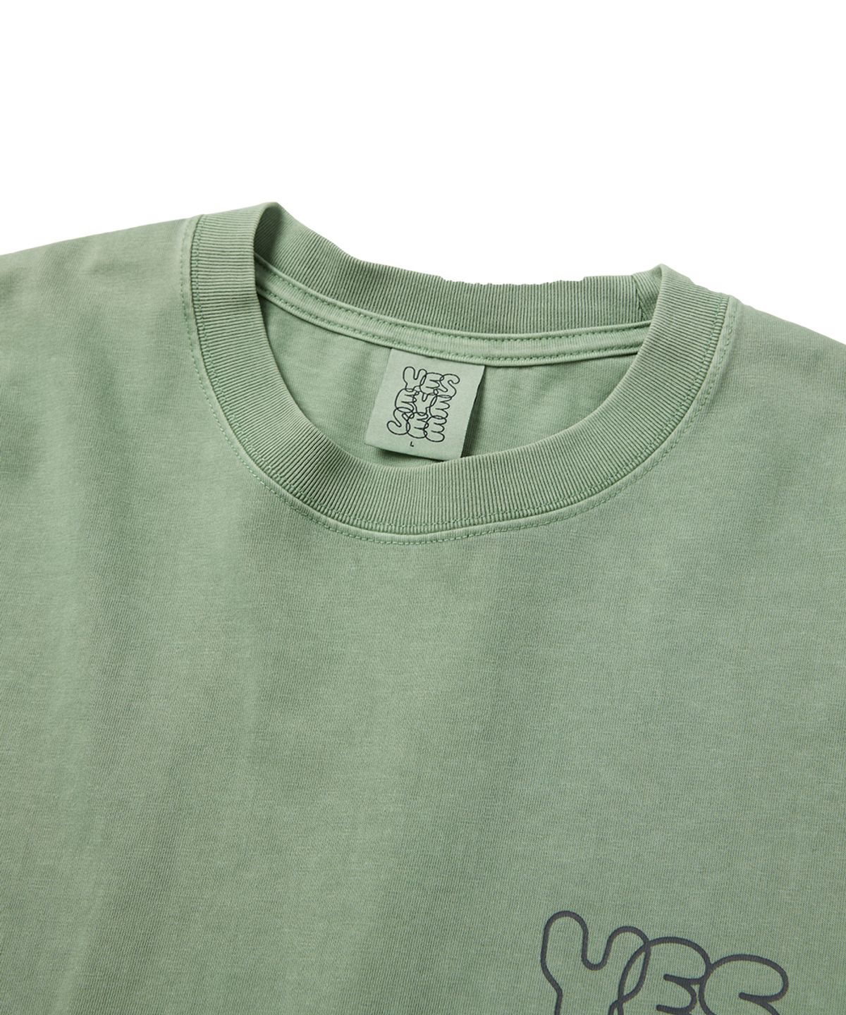 예스아이씨(YESEYESEE) Pigment C-Logo L/S Green