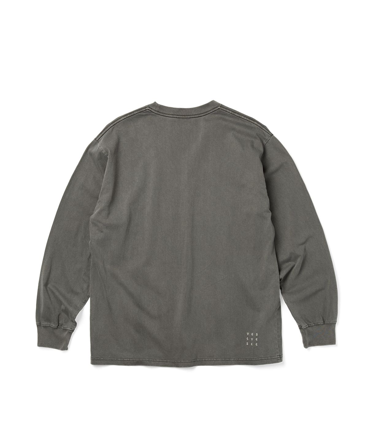 예스아이씨(YESEYESEE) Pigment C-Logo L/S Charcoal