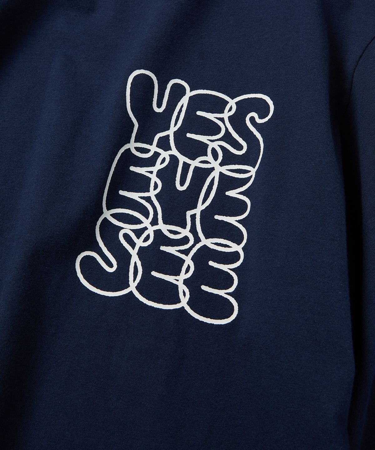 예스아이씨(YESEYESEE) C-Logo L/S Navy