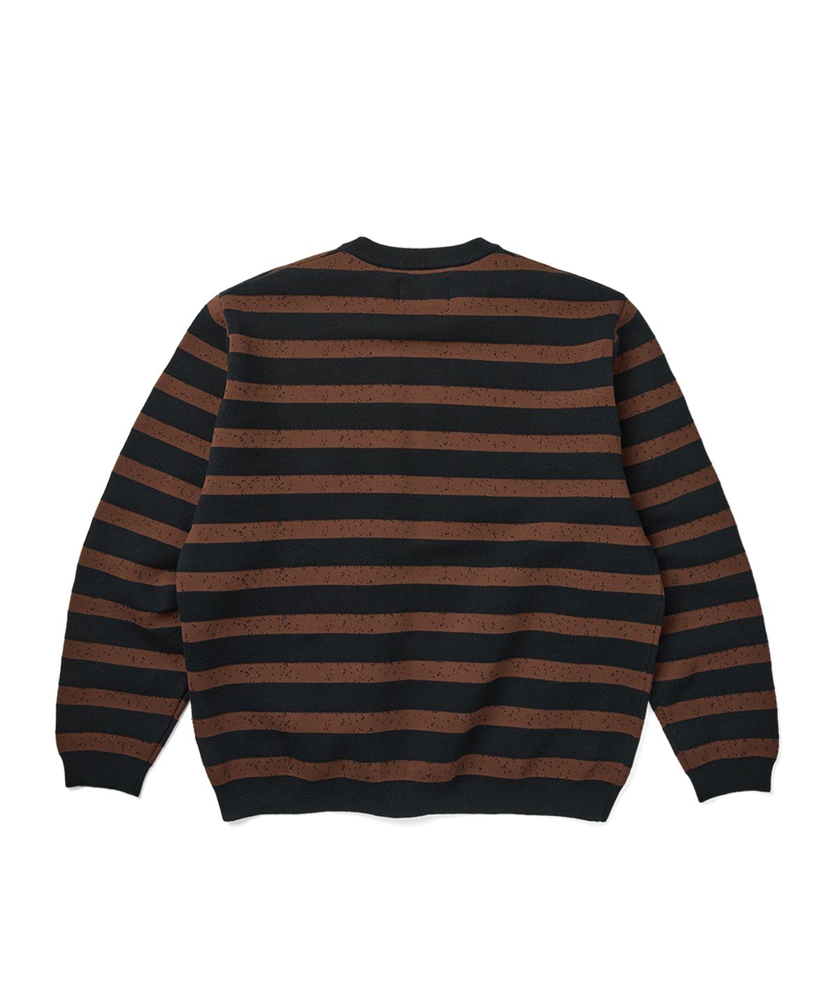 예스아이씨(YESEYESEE) Speckled Stripe Knit Pullover Ink