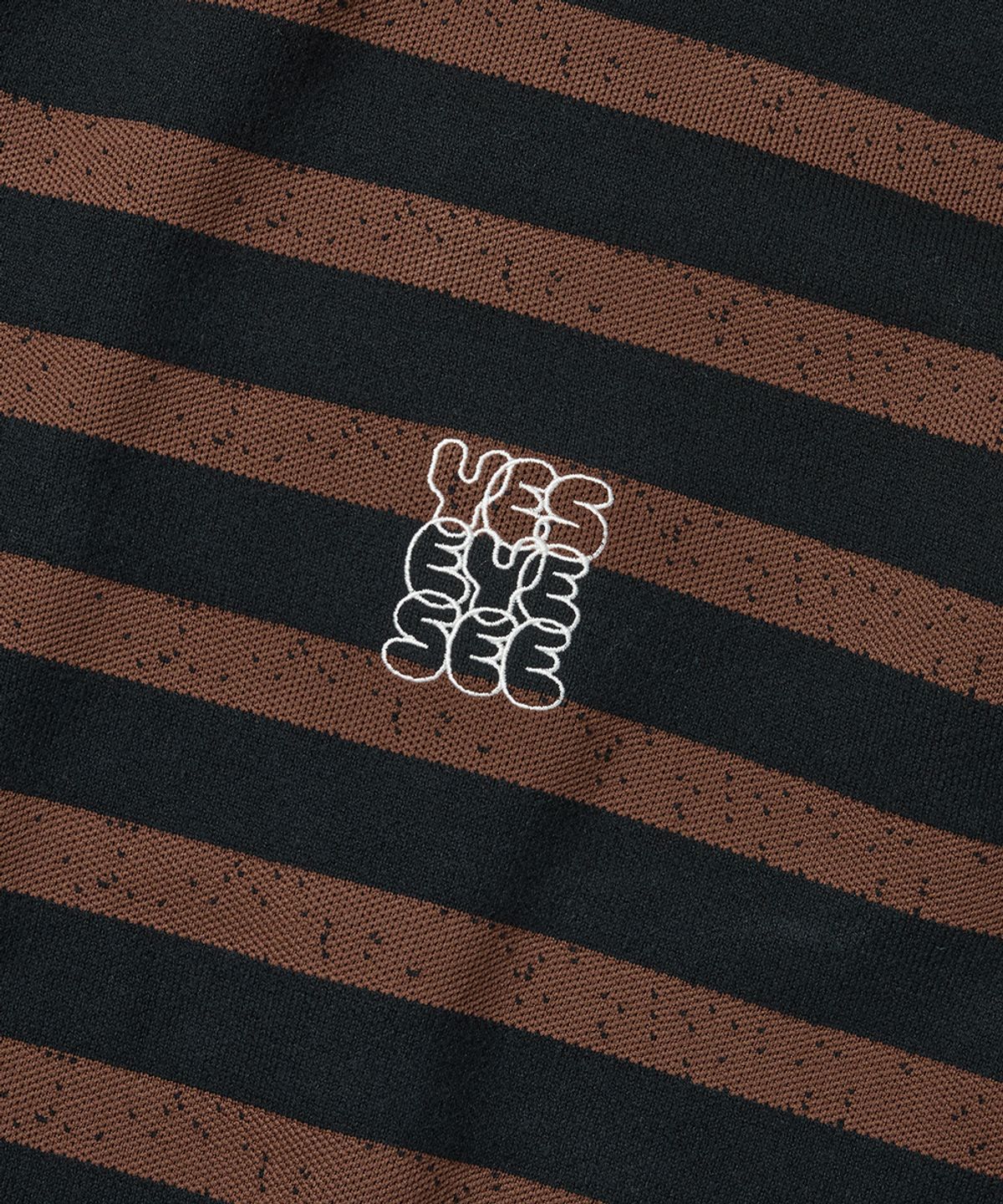 예스아이씨(YESEYESEE) Speckled Stripe Knit Pullover Ink