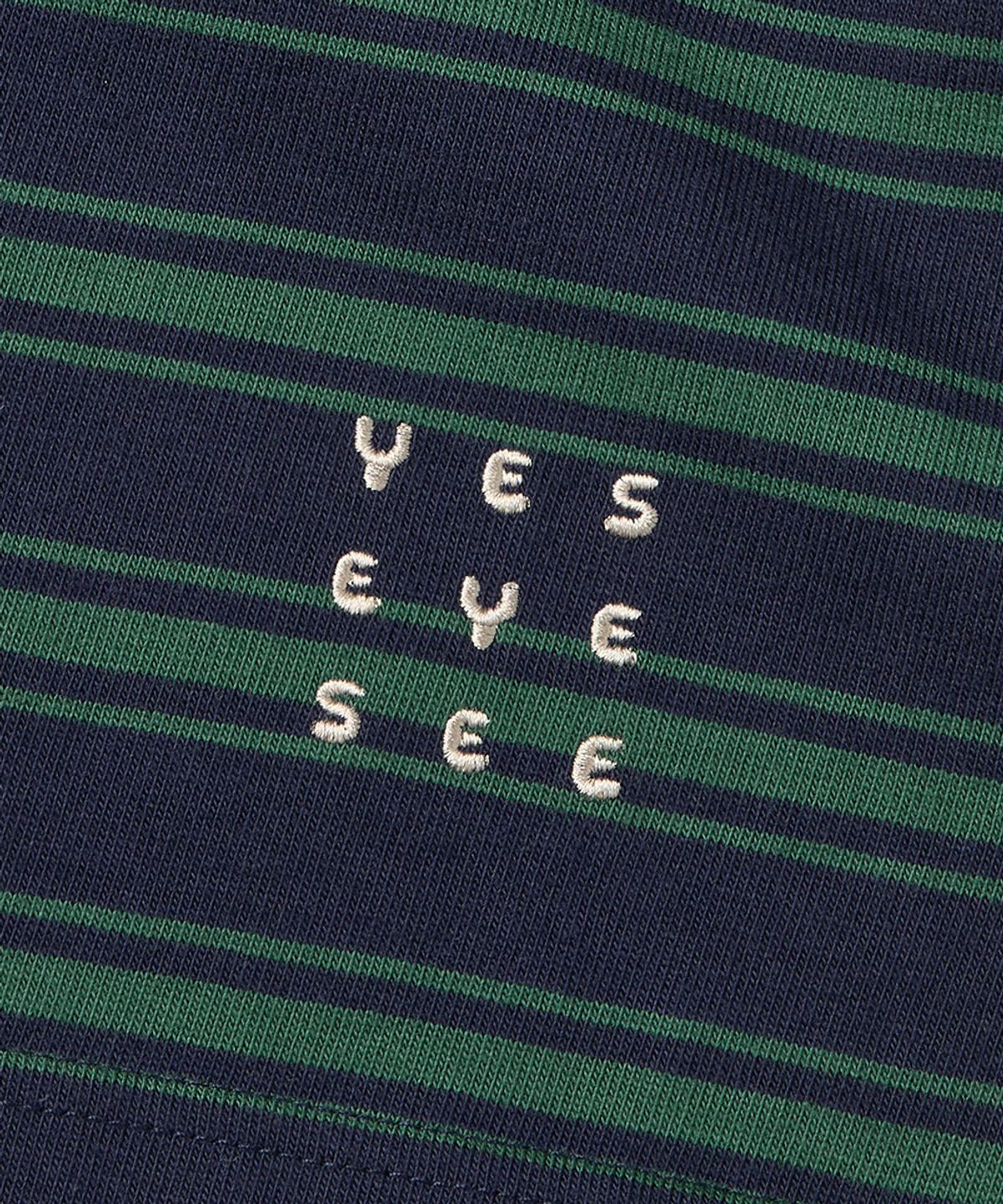 예스아이씨(YESEYESEE) Stripe Star Rugby Shirt Green