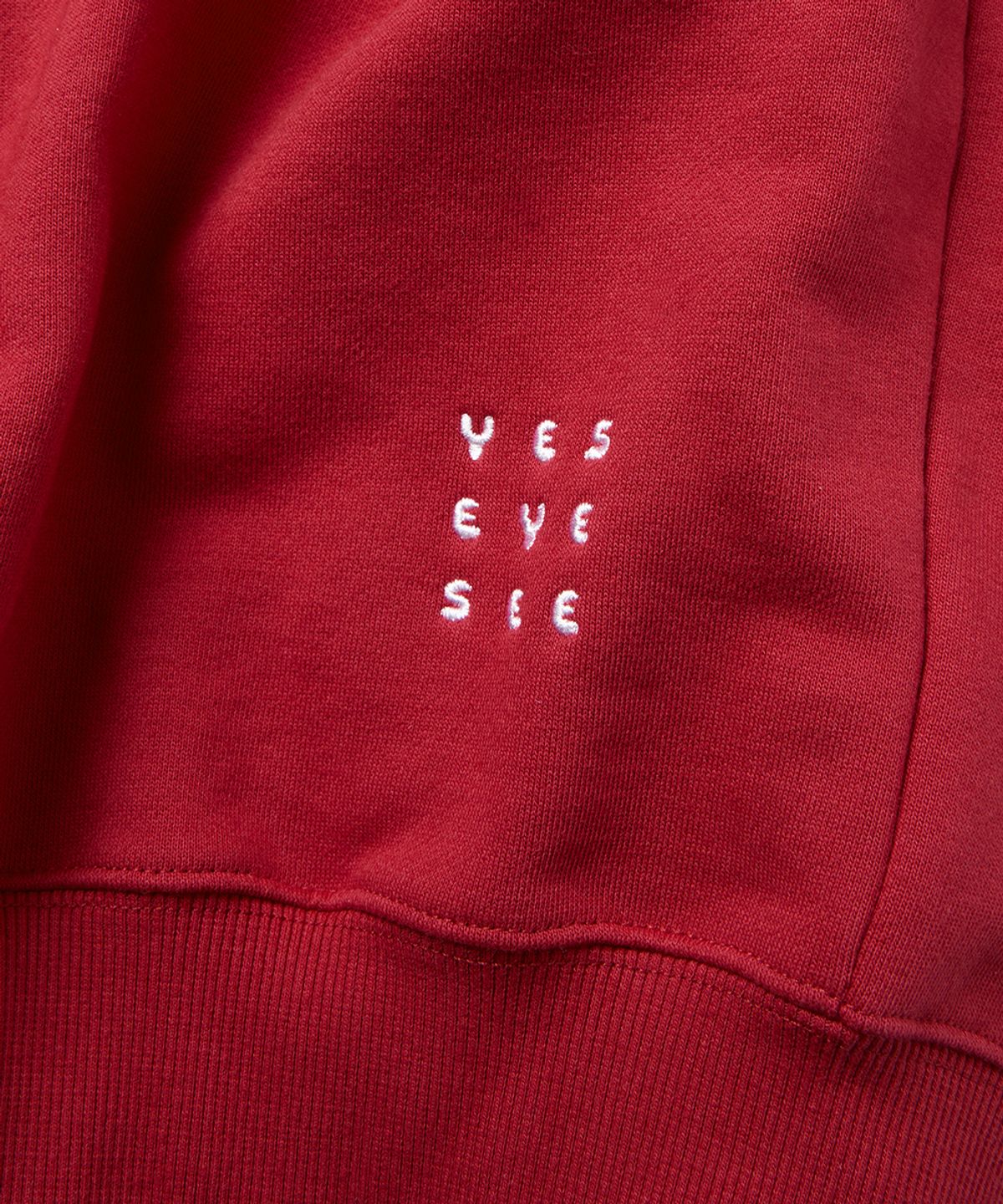 예스아이씨(YESEYESEE) Y.E.S Arch Boy Hoodie Red