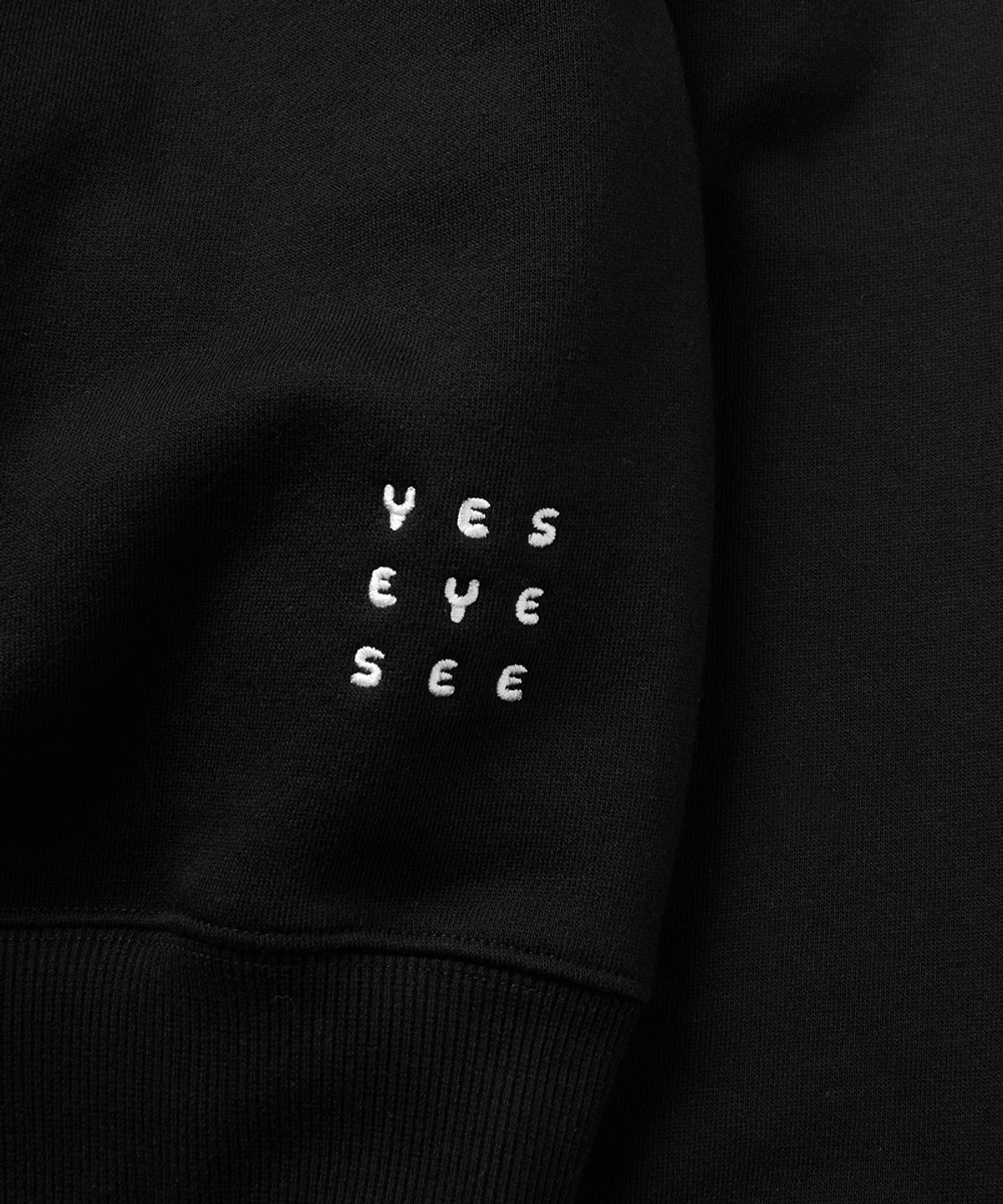 예스아이씨(YESEYESEE) Y.E.S Arch Boy Hoodie Black