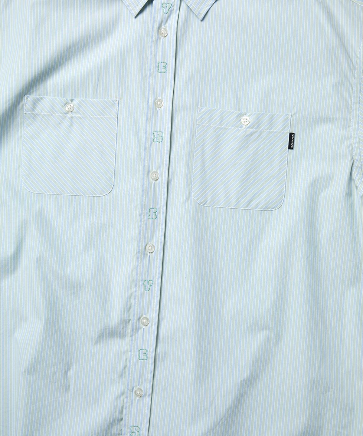 예스아이씨(YESEYESEE) Plop Stripe Shirt Mint