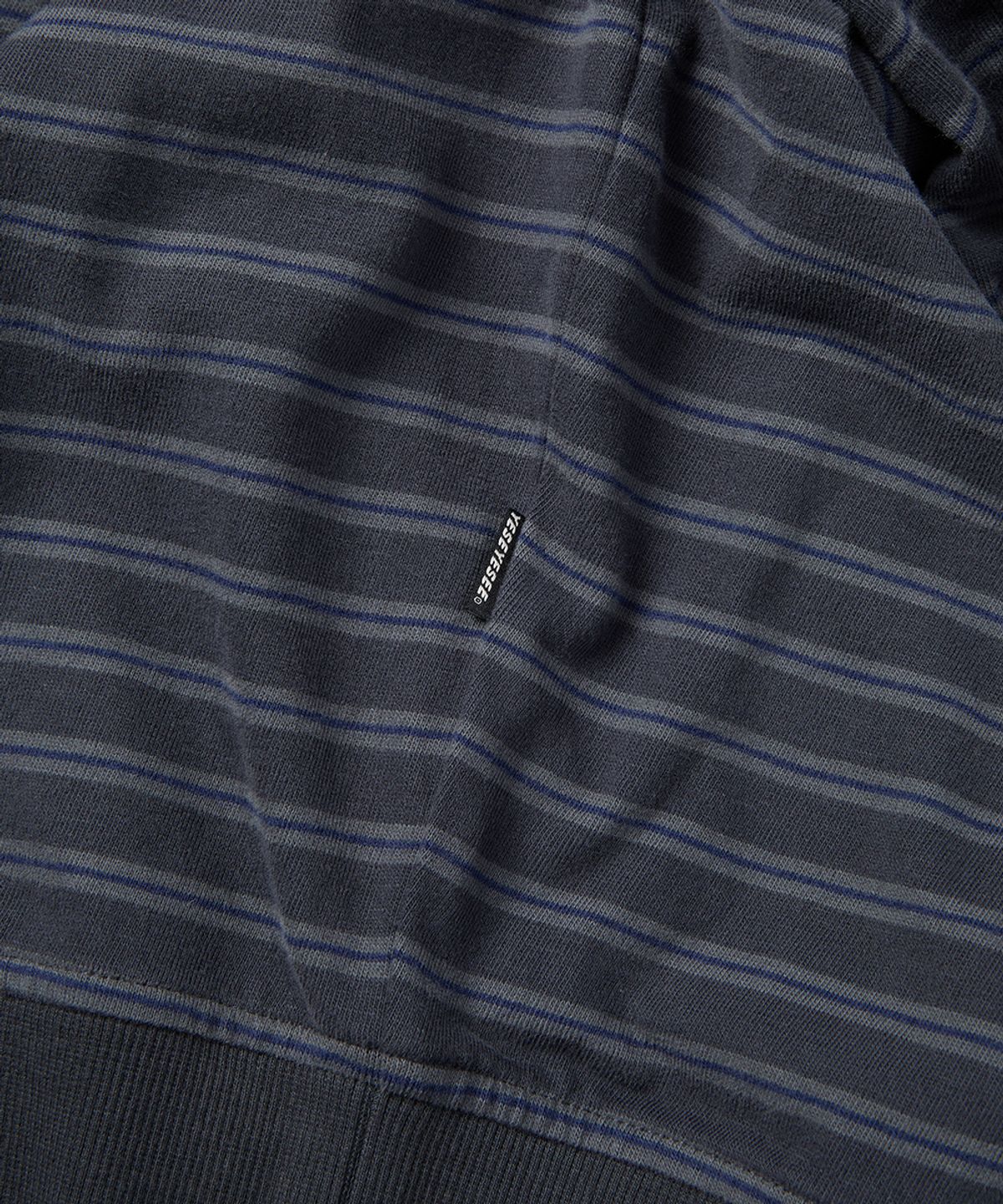 예스아이씨(YESEYESEE) Y.E.S Stripe Single Zip-up Hoodie Charcoal