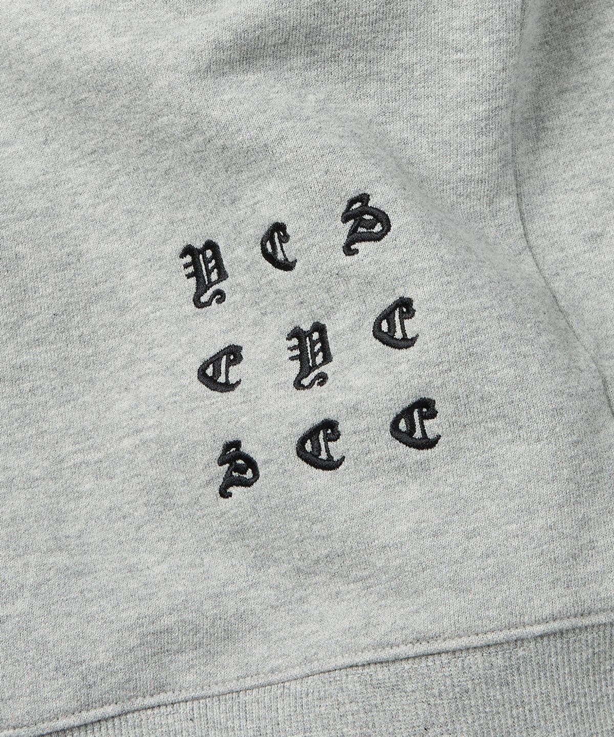 예스아이씨(YESEYESEE) Bullet Holes Zip-up Hoodie Grey