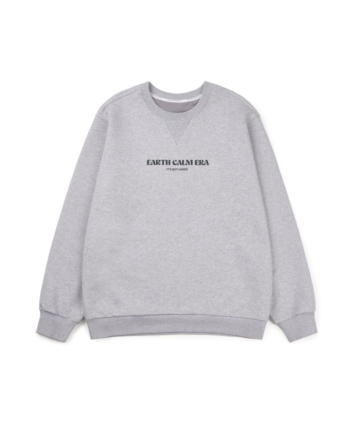 얼스캄에라(EARTH CALM ERA) 내추럴 데일리 스웨트셔츠_멜란지 그레이