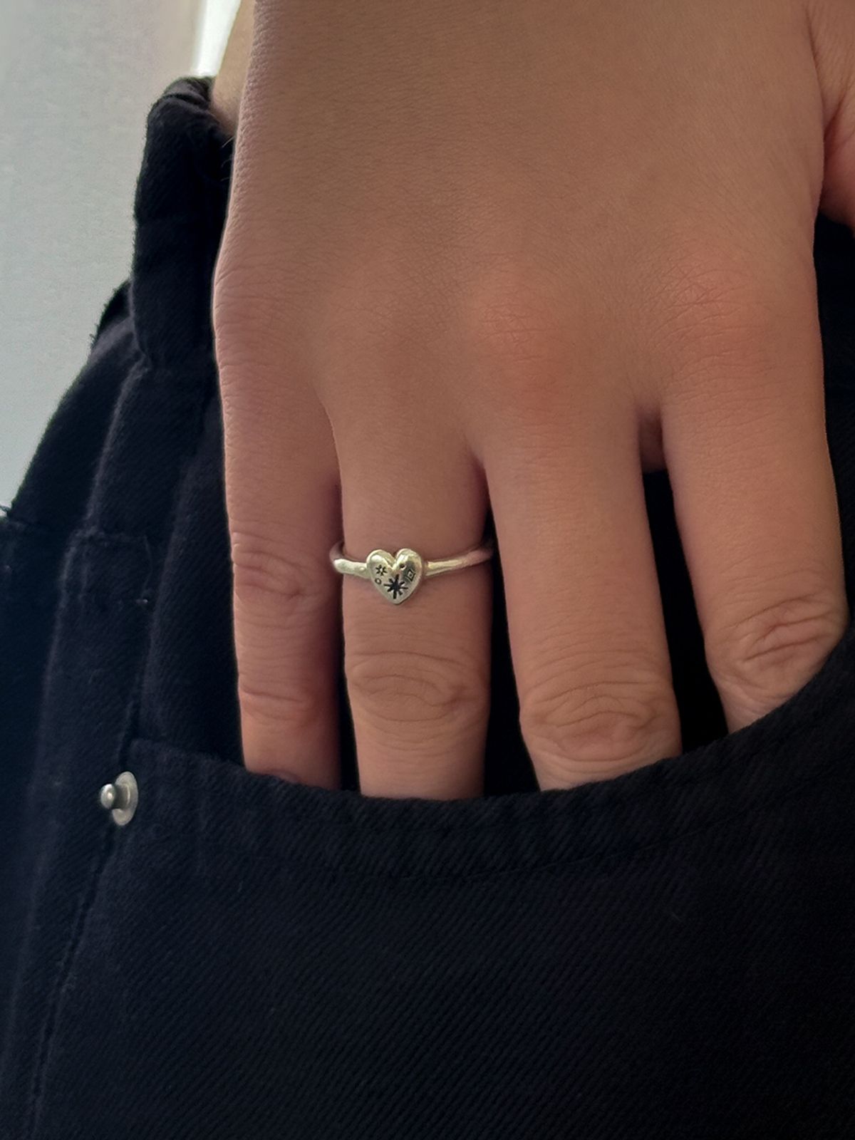멜리브(MELLIV) sparkle heart ring_mvr22