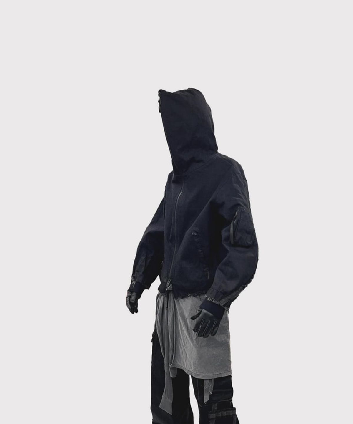 마이너스(MINUS) Slash Seam Flight(NOIR) - BLACK