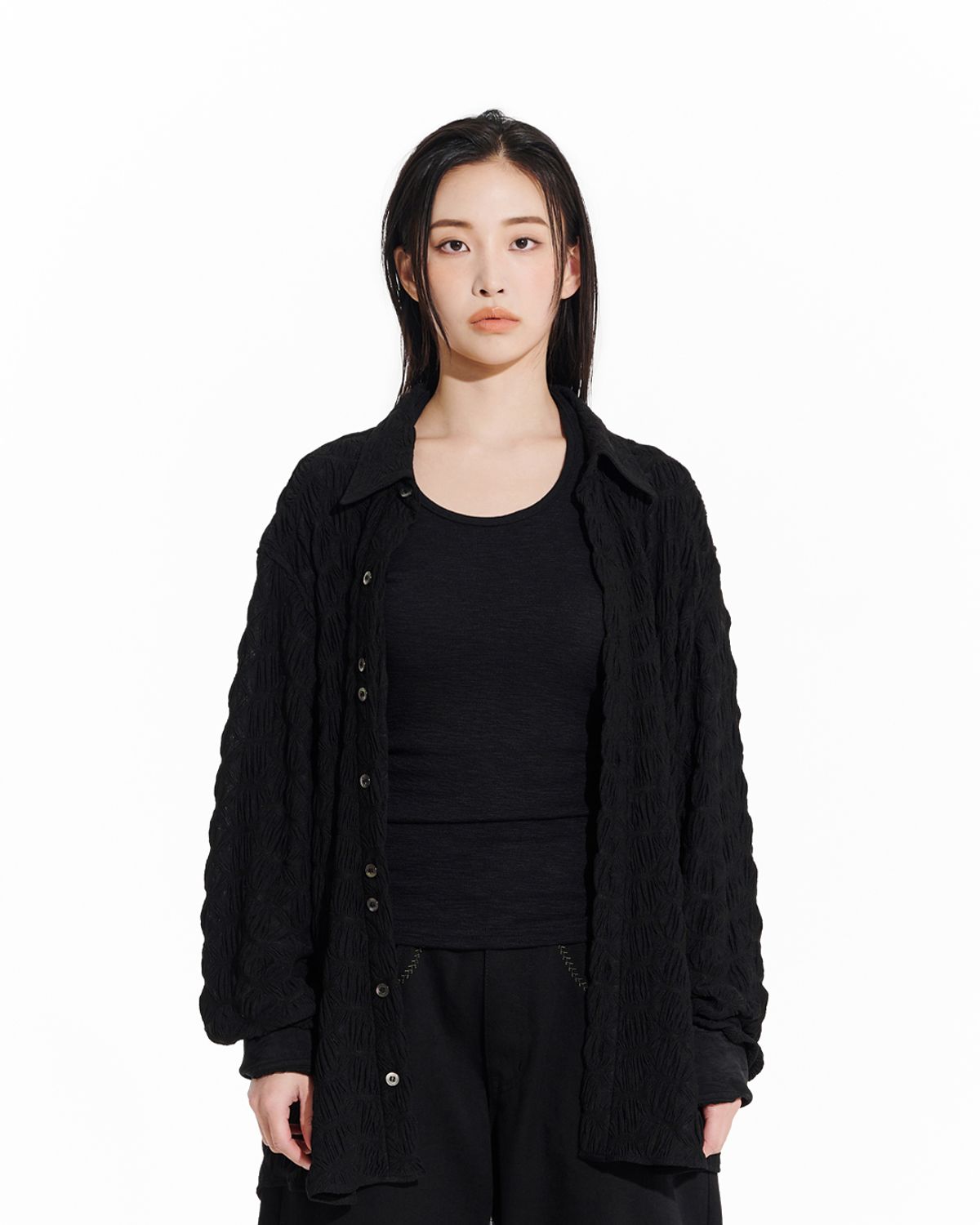 헤오진(HEOJIN) THE RIPPLE SHEER SHIRT