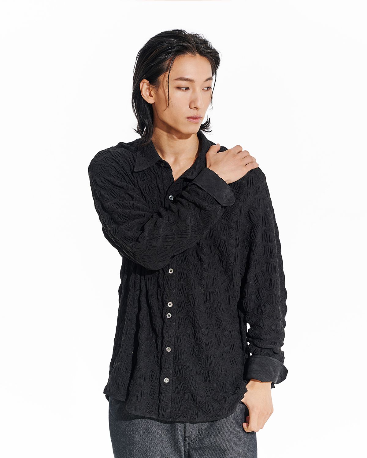 헤오진(HEOJIN) THE RIPPLE SHEER SHIRT