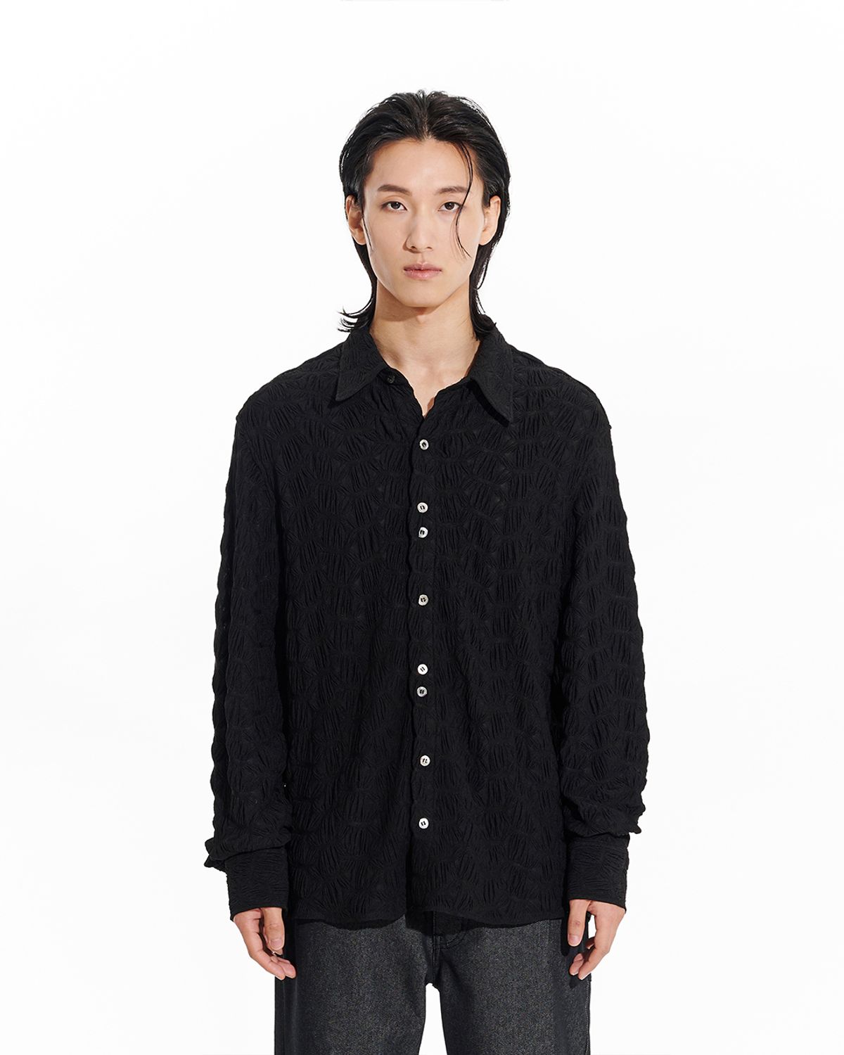 헤오진(HEOJIN) THE RIPPLE SHEER SHIRT