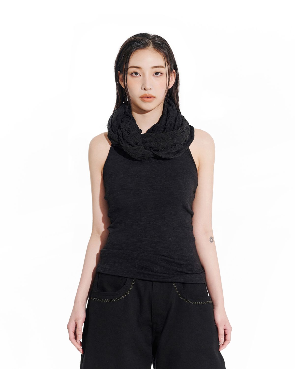 헤오진(HEOJIN) THE RIPPLE SHEER SCARF