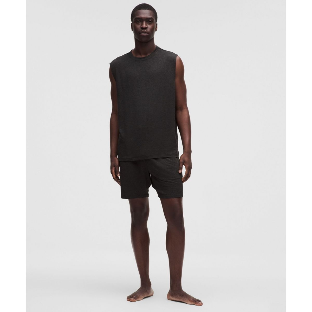 룰루레몬(LULULEMON) 비캄 릴랙스 핏 슬리브리스 셔츠  HBLK