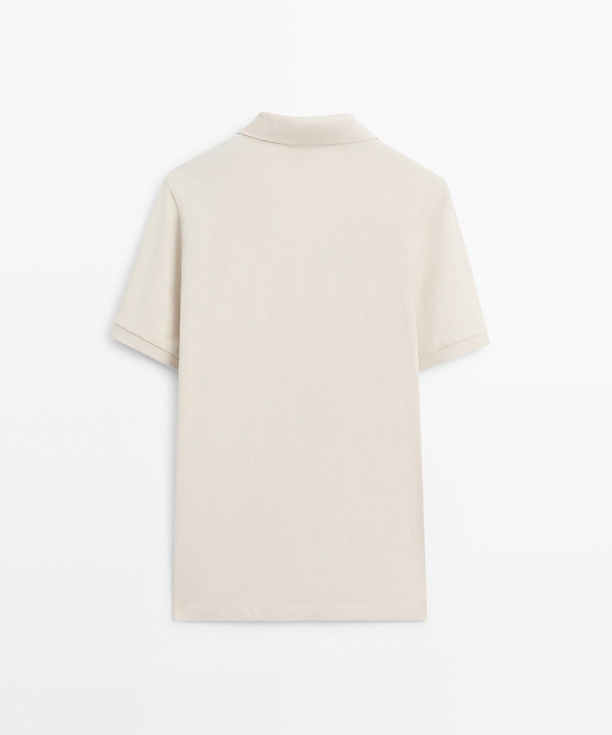 마시모두띠(MASSIMO DUTTI) 마이크로 텍스처드 코튼 피케 폴로 셔츠