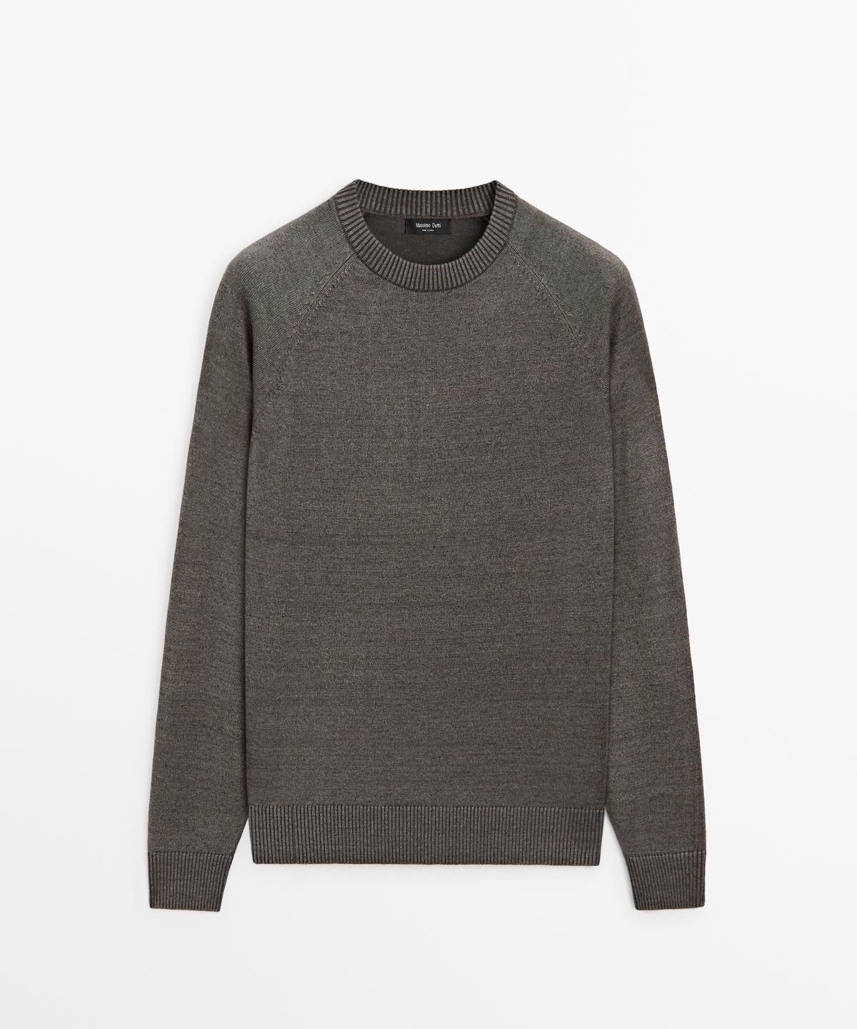 마시모두띠(MASSIMO DUTTI) 코튼 블렌드 니트 스웨터