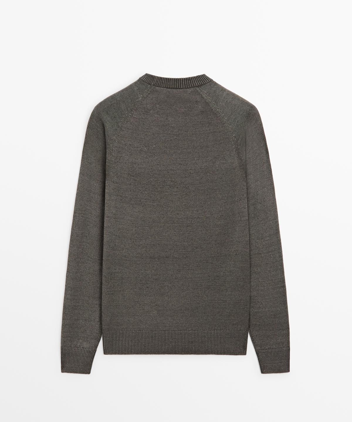 마시모두띠(MASSIMO DUTTI) 코튼 블렌드 니트 스웨터