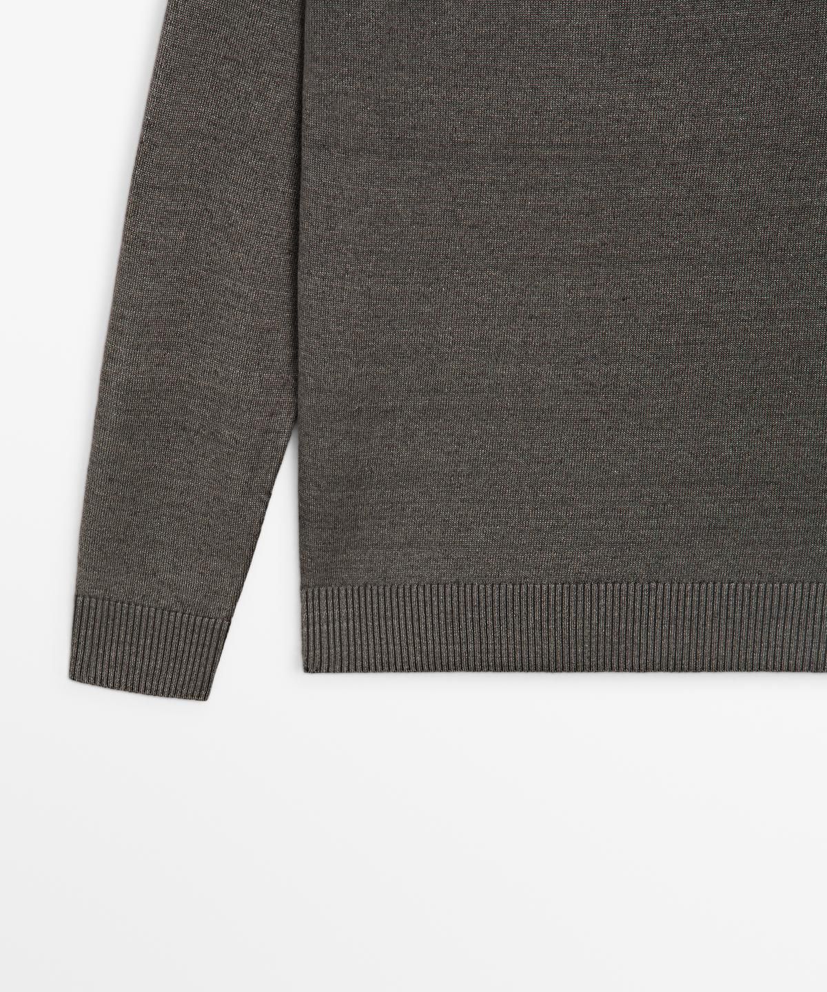 마시모두띠(MASSIMO DUTTI) 코튼 블렌드 니트 스웨터
