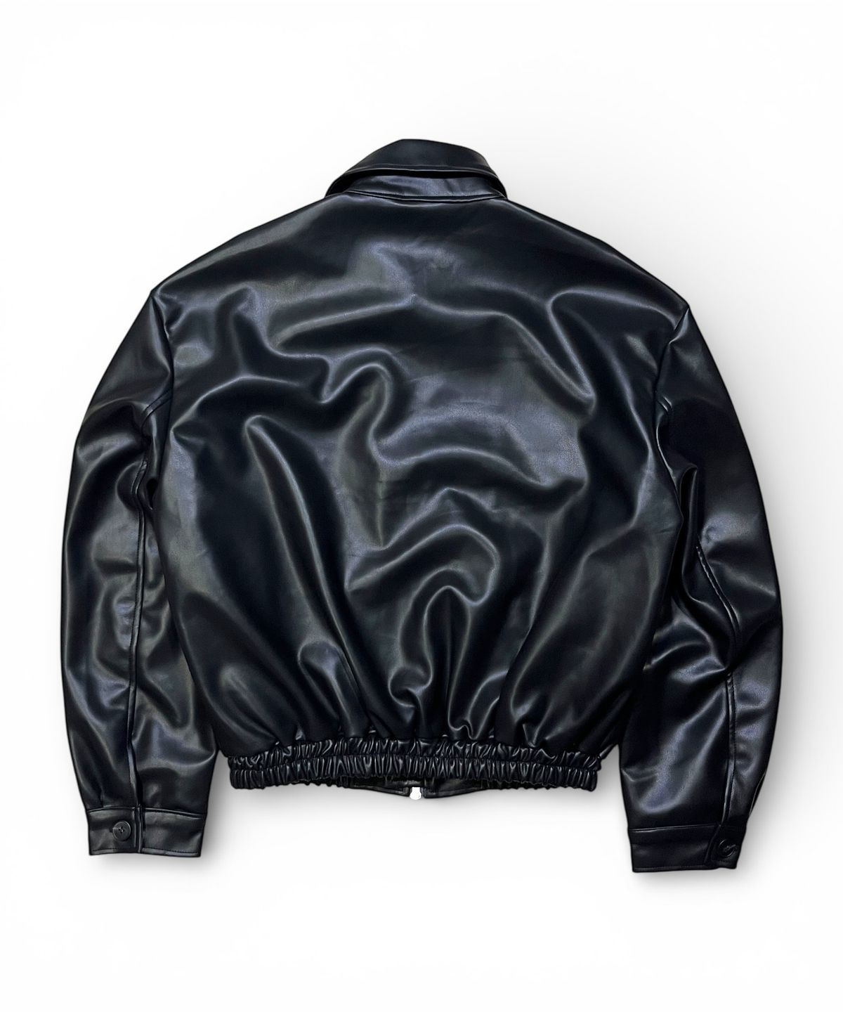 본슬리피(BORN SLIPPY) Urban Gloss Leather Blouson Jacket (Black)