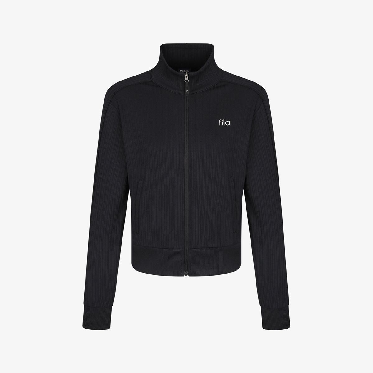 휠라(FILA) 여성 골지 트레이닝 스탠넥 집업(FS262FT02F001001)