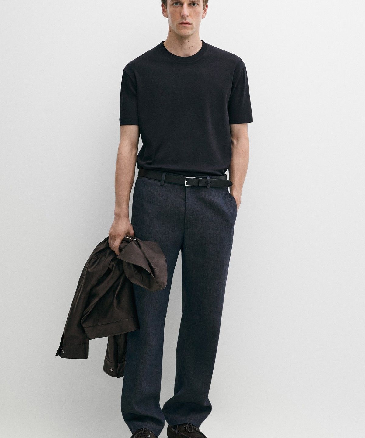 마시모두띠(MASSIMO DUTTI) 100% 코튼 반팔 티셔츠