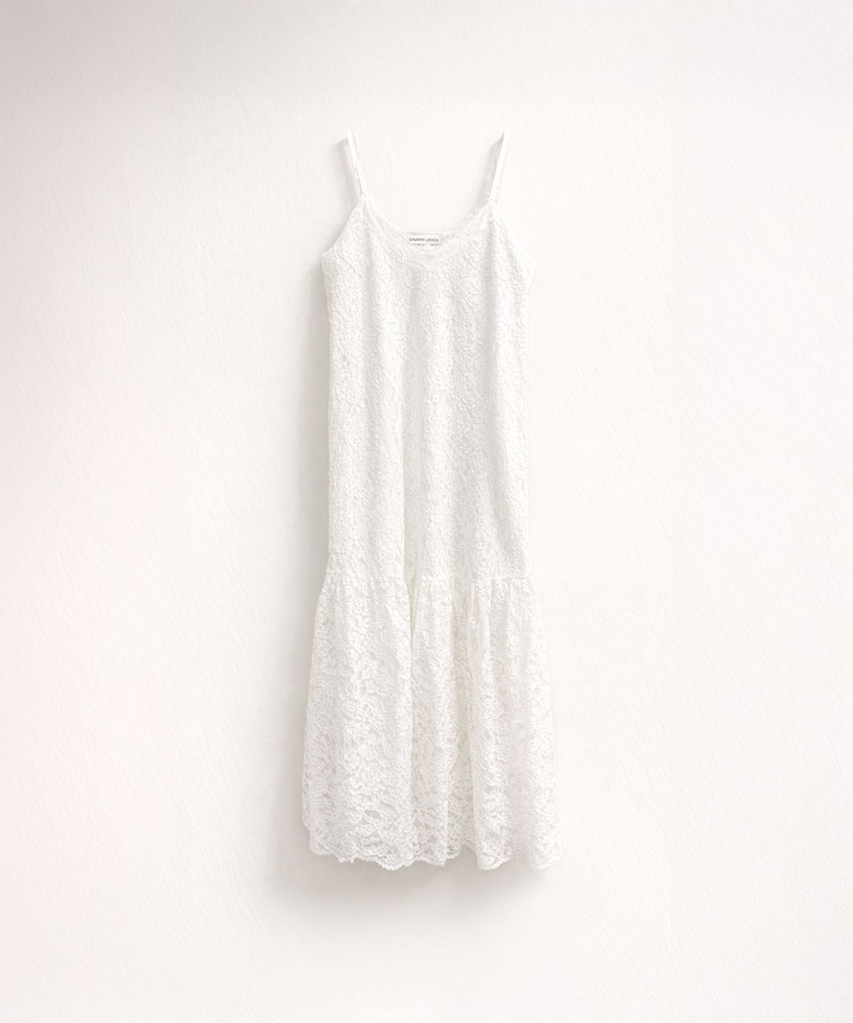 320쇼룸(320SHOWROOM) Sheer Lace Slip Dress White