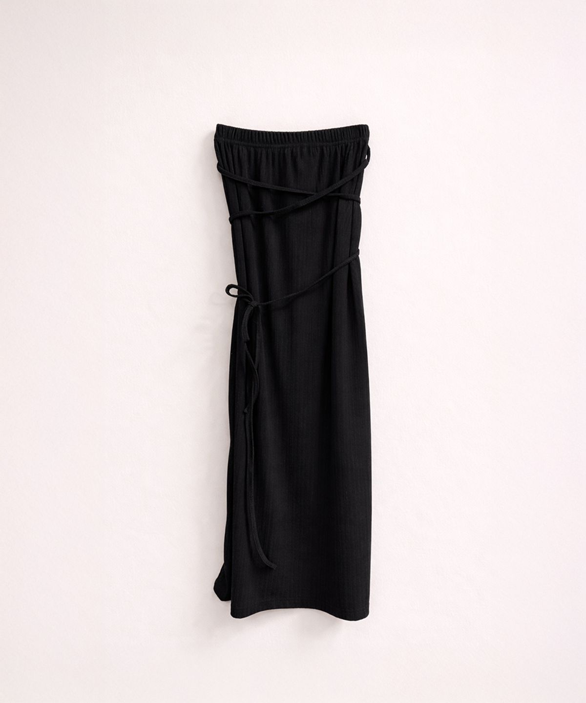 320쇼룸(320SHOWROOM) Belt Detail Long Skirt Black