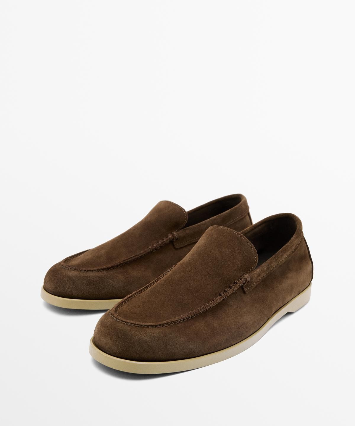 마시모두띠(MASSIMO DUTTI) 소프트 스플리트 스웨이드 레더 로퍼