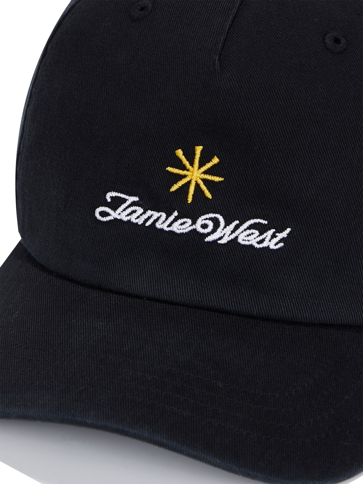 제이미웨스트(JAMIE WEST) 티 로고 심볼 워시드 볼캡 (블랙)