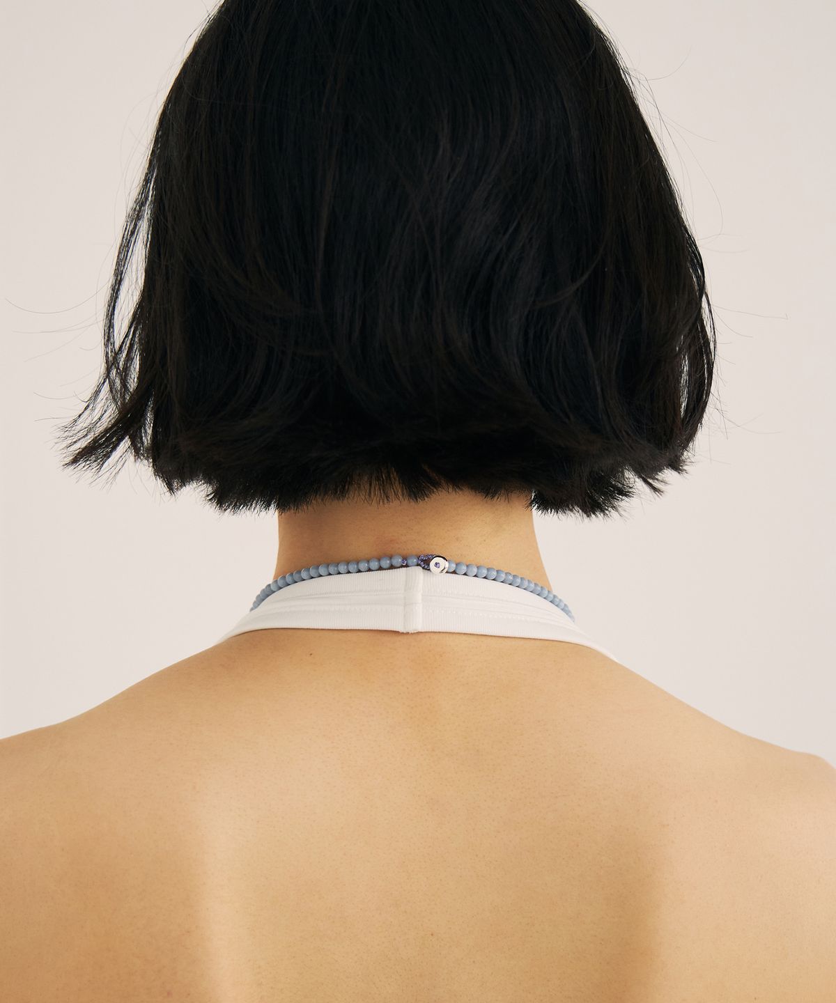 코도(KODO) Bead Collar Necklace(PaleBlue)