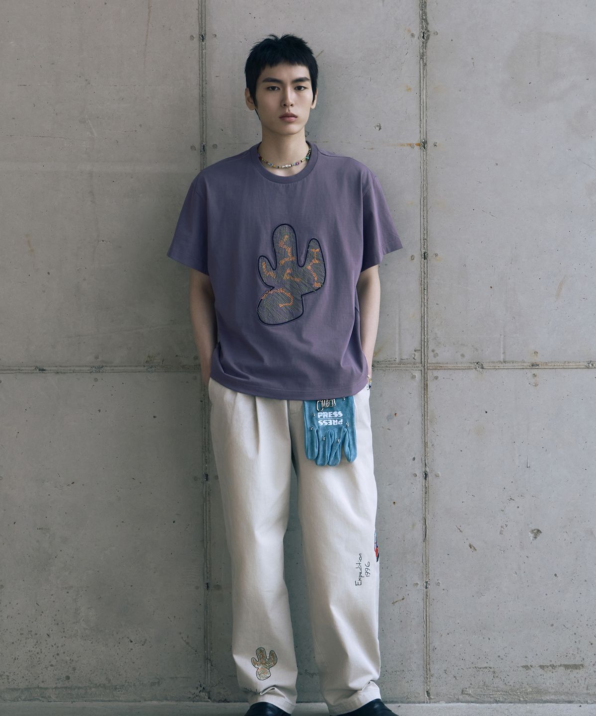 홍우성(HONGWOOSUNG) Field Sketch Cactus Tee_Purple