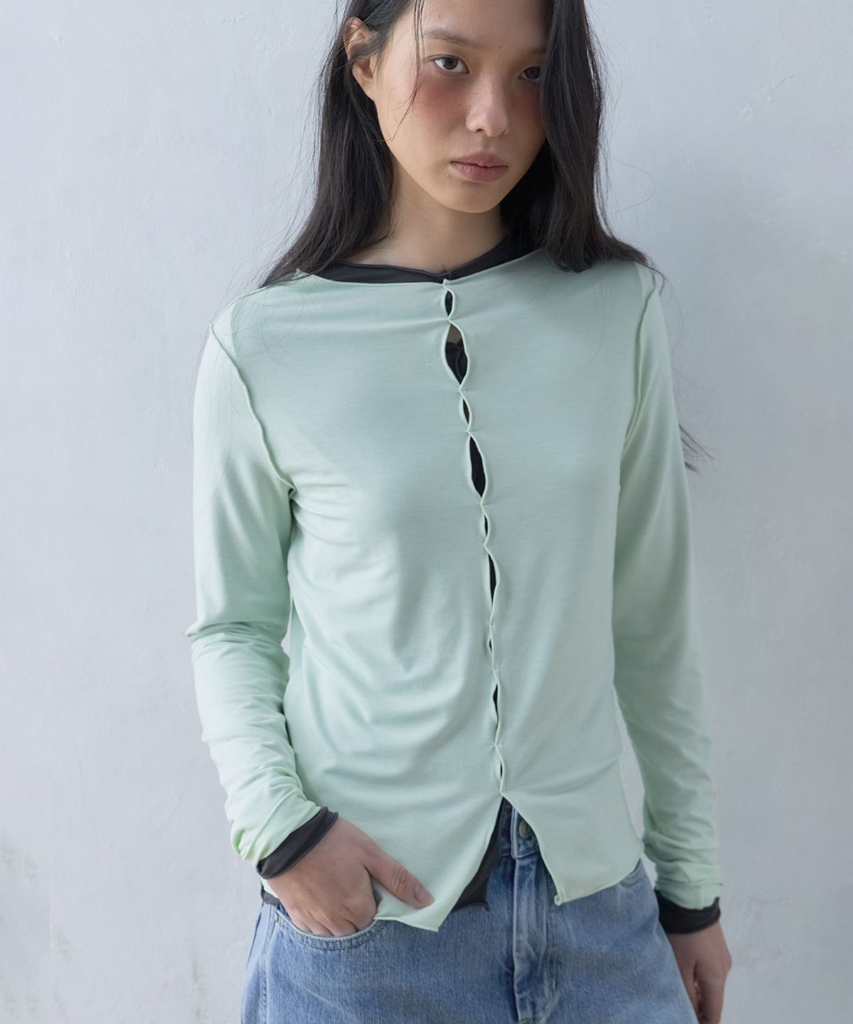 레투알(LETOILE) 레이어드 롱슬리브 티셔츠