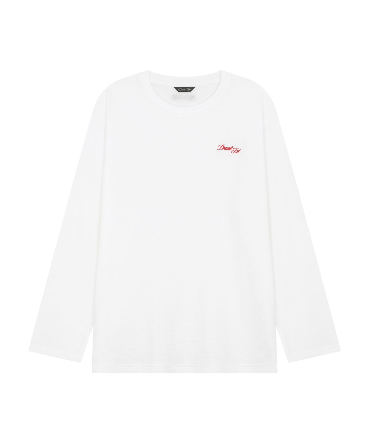 드렁크텍스트(DRUNKTXT) Waffle Long Sleeve White