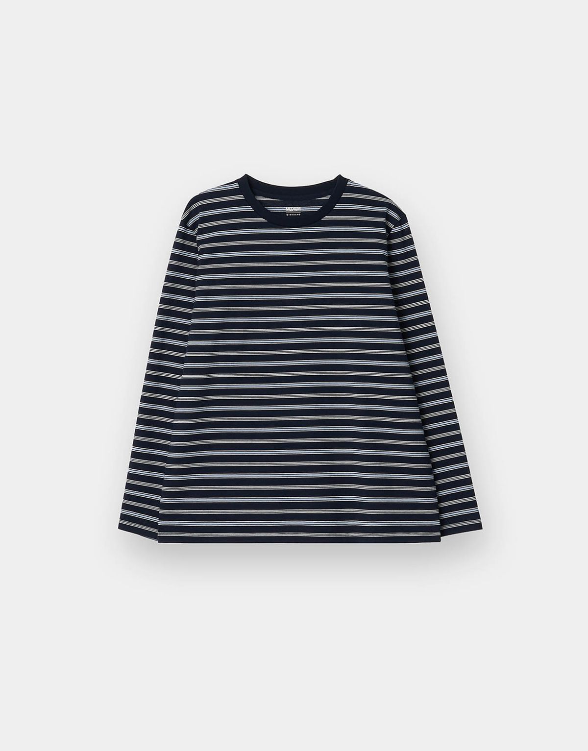 지오다노(GIORDANO) 멀티 스트라이프 긴팔 티셔츠 326506 [4color]