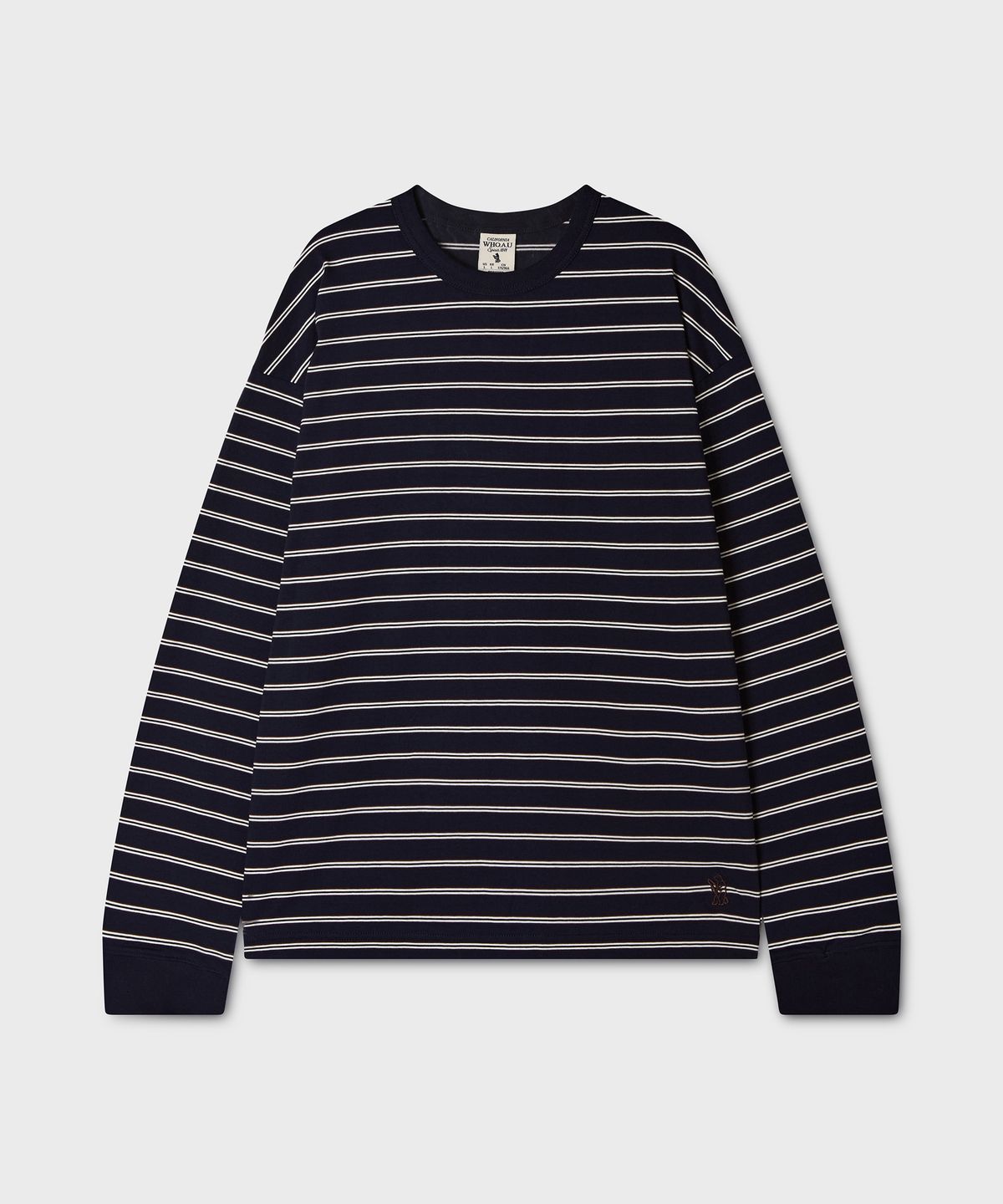 후아유(WHO.A.U) Multi-Stripe Long Sleeve T-shirt / WHLSG3833U