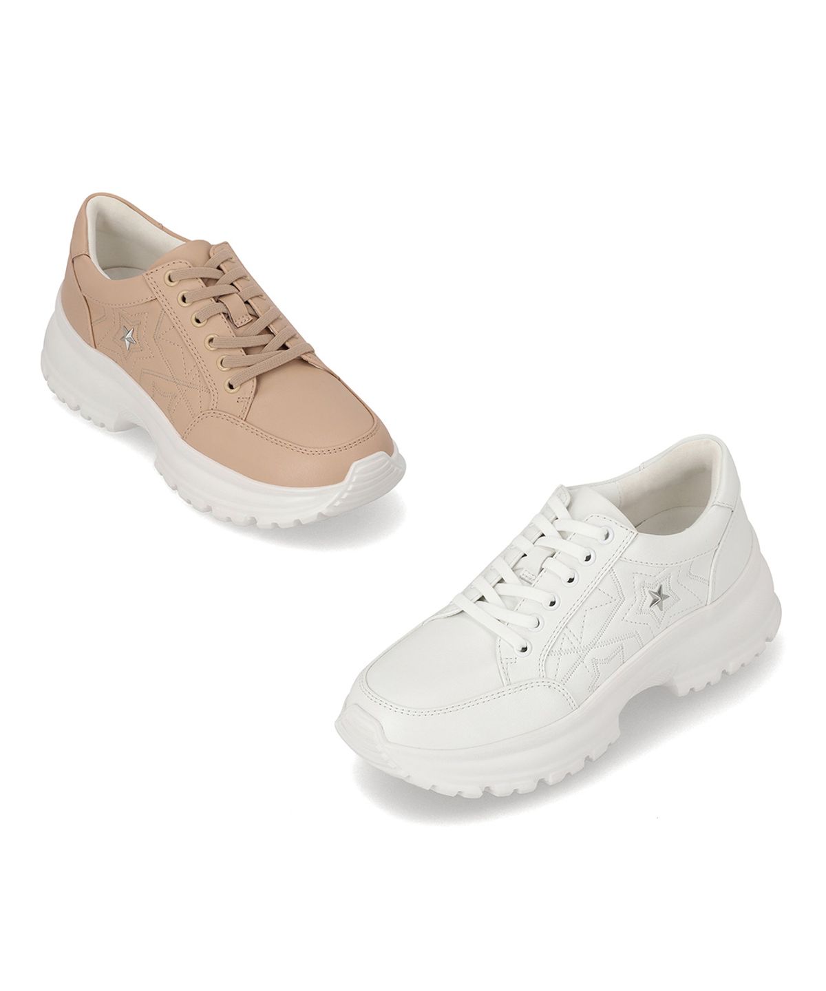 엘칸토(ELCANTO) 마쯔 여성 별자수 어글리 스니커즈 3.5cm LCWS04M613