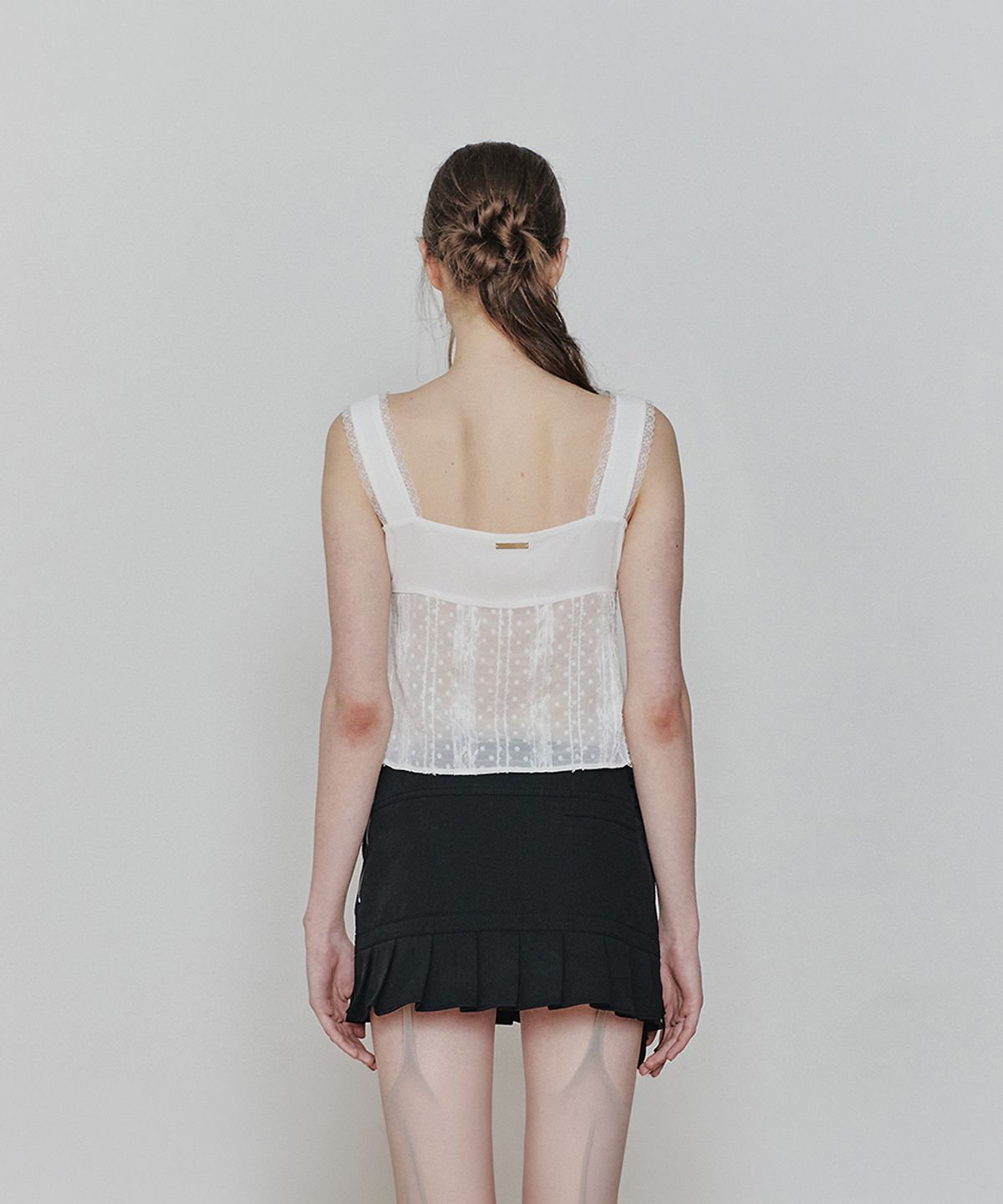 페인오어플레져(PAINORPLEASURE) PURITY LACE TOP white