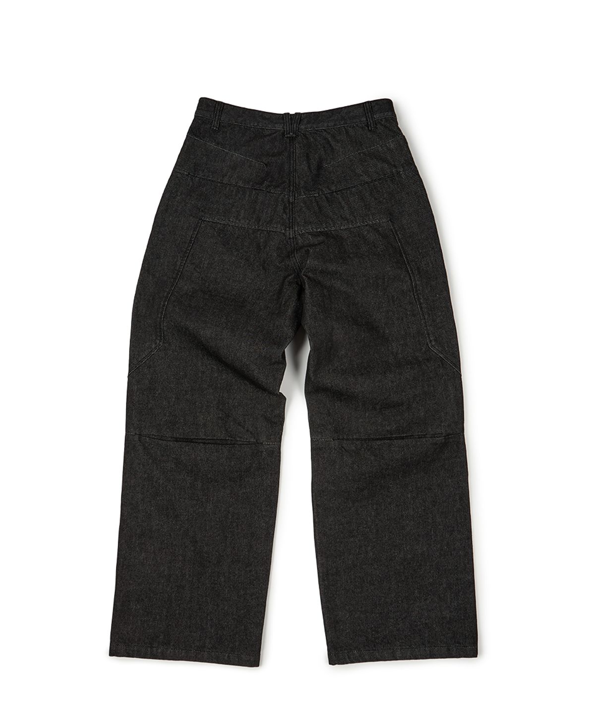 이티씨이(ETCE) SIDE POCKET CURVED DENIM (BLACK)